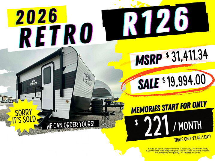 2026 Sunset Park RV Retro R126 Ruby - Chesaning, Michigan