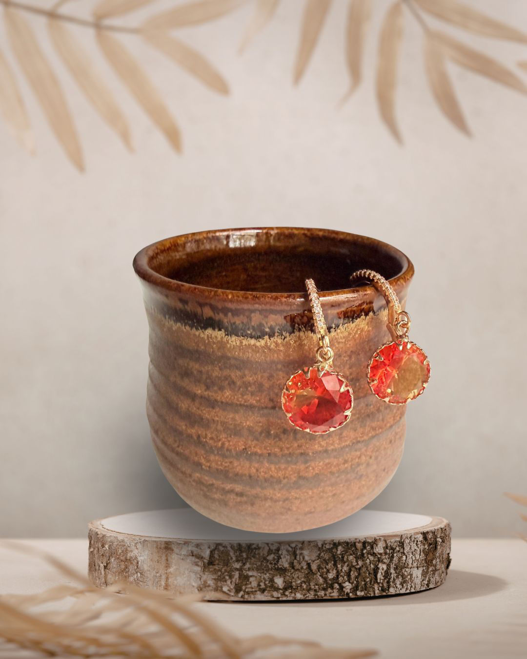 Orange Earrings