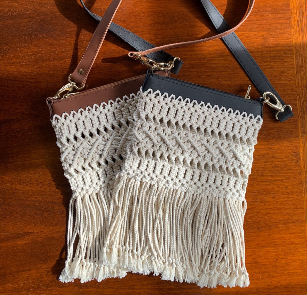 Présentation du sac Caligari de la marque Onkä Macramé
