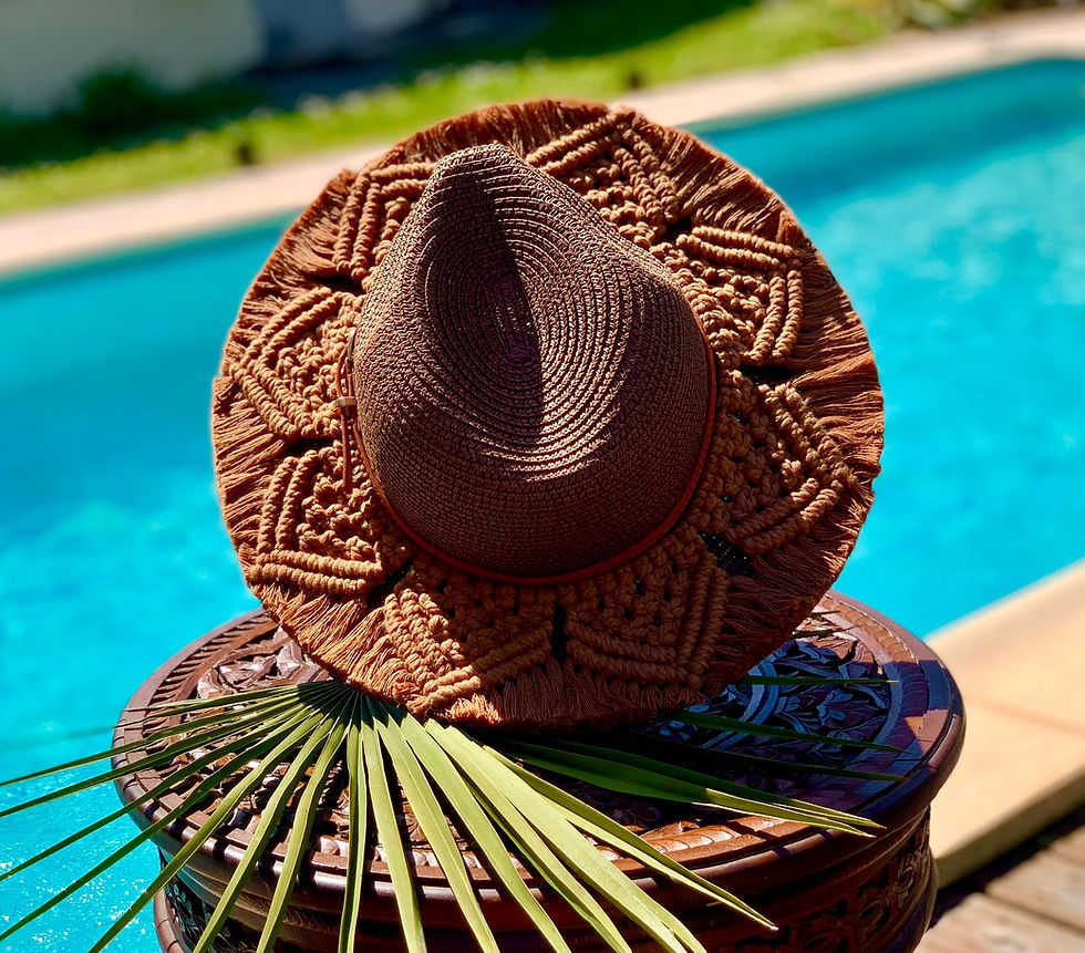 Thumbnail: Présentation des chapeaux La 
 Paz de la marque Onkä Macramé