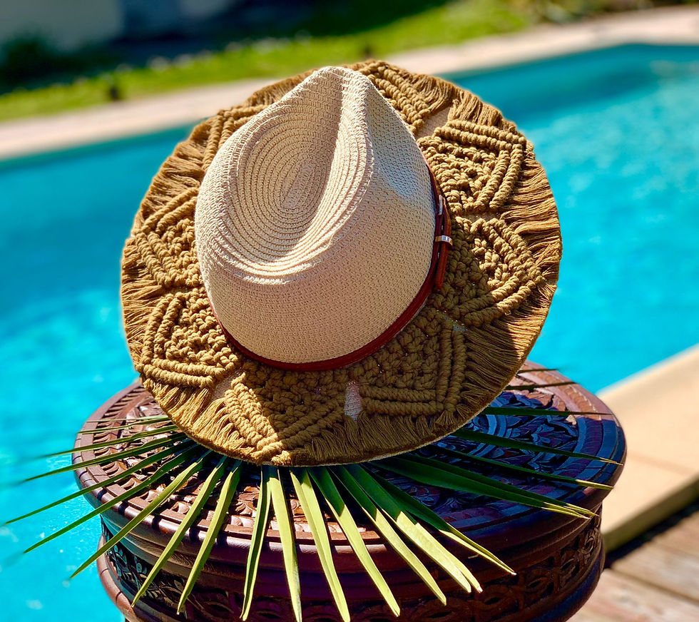 Thumbnail: Présentation des chapeaux La 
 Paz de la marque Onkä Macramé