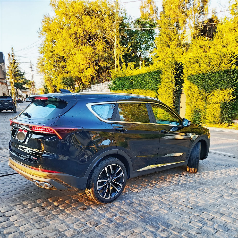 Private SUV driving on a road in Lebanon