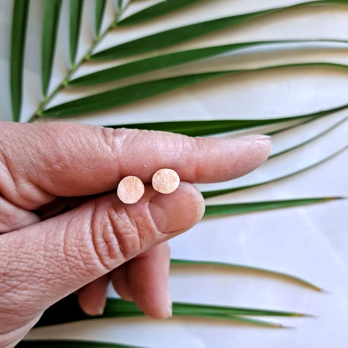 Rivet Scrap Stud Earrings