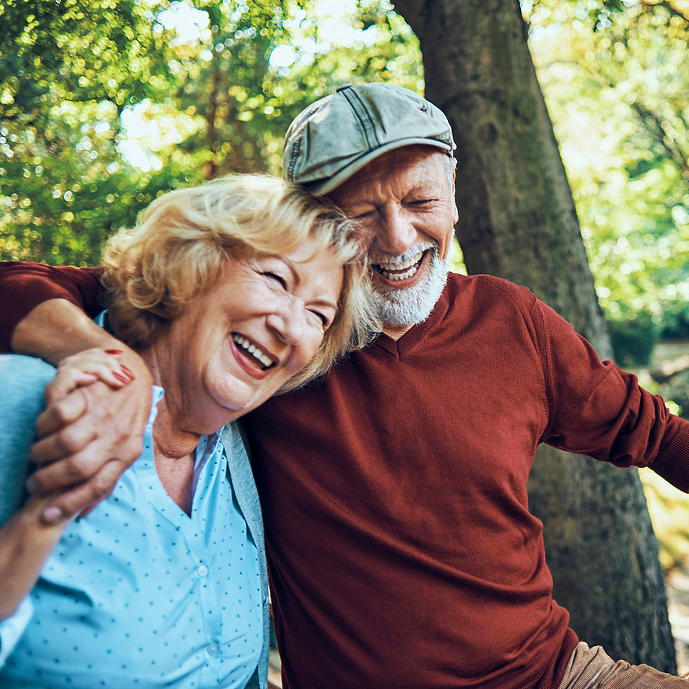 retired couple spending time together