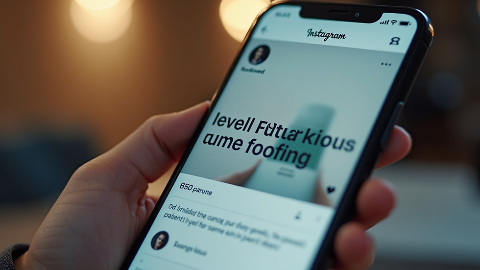 Close-up view of a smartphone displaying a social media post with high engagement