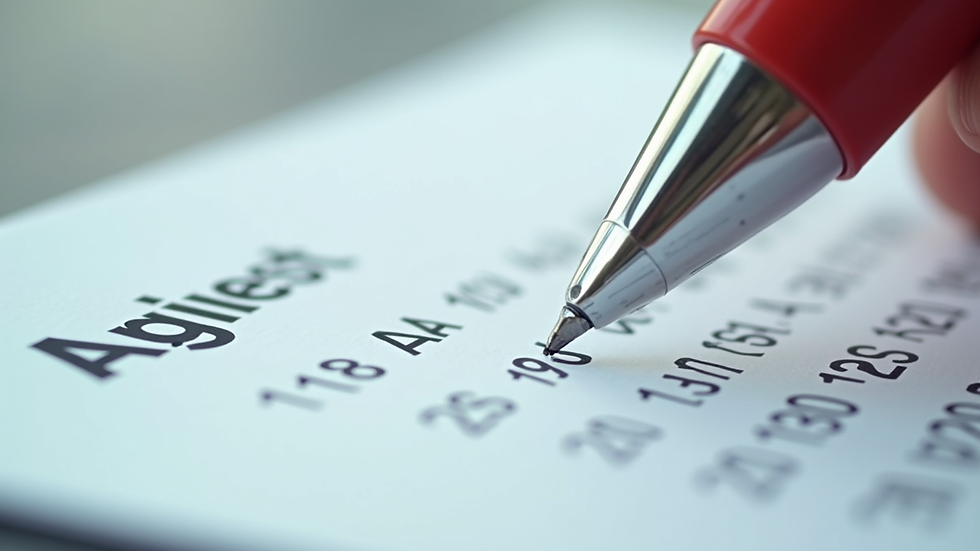 Close-up view of a calendar and pen marking an appointment date