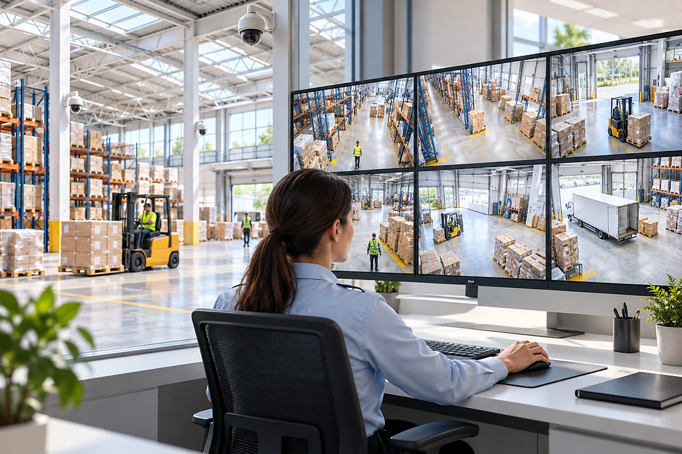 Live Video Monitoring for Warehouses and Industrial Buildings