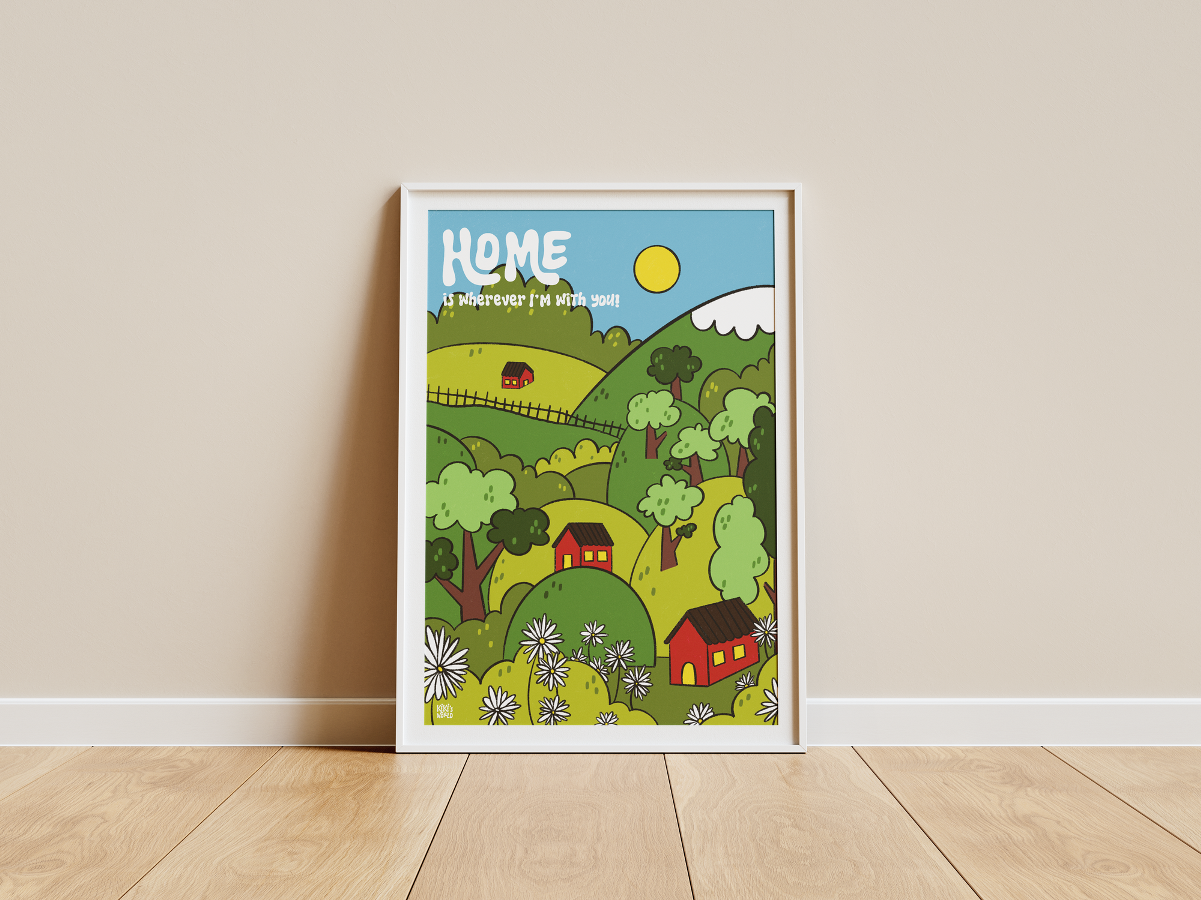 Illustrated Art Prints, A4, Portrait