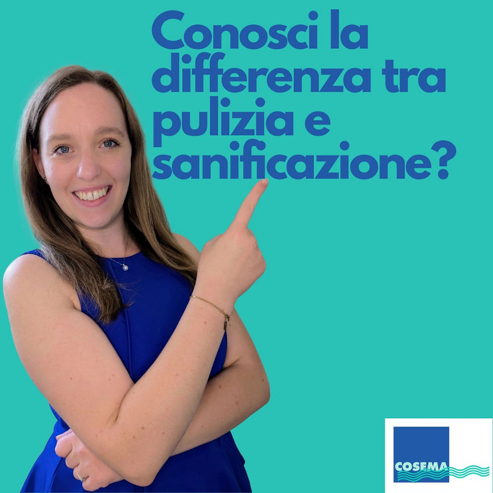 Conosci la differenza tra pulizia e sanificazione?