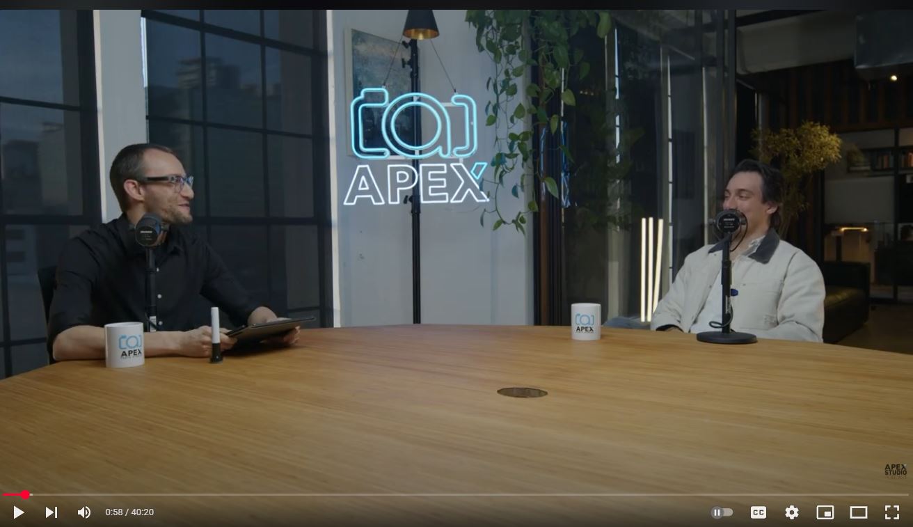 Round Wood Table Podcast Set