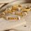 Thumbnail: Gold And Rhinestone Cuff