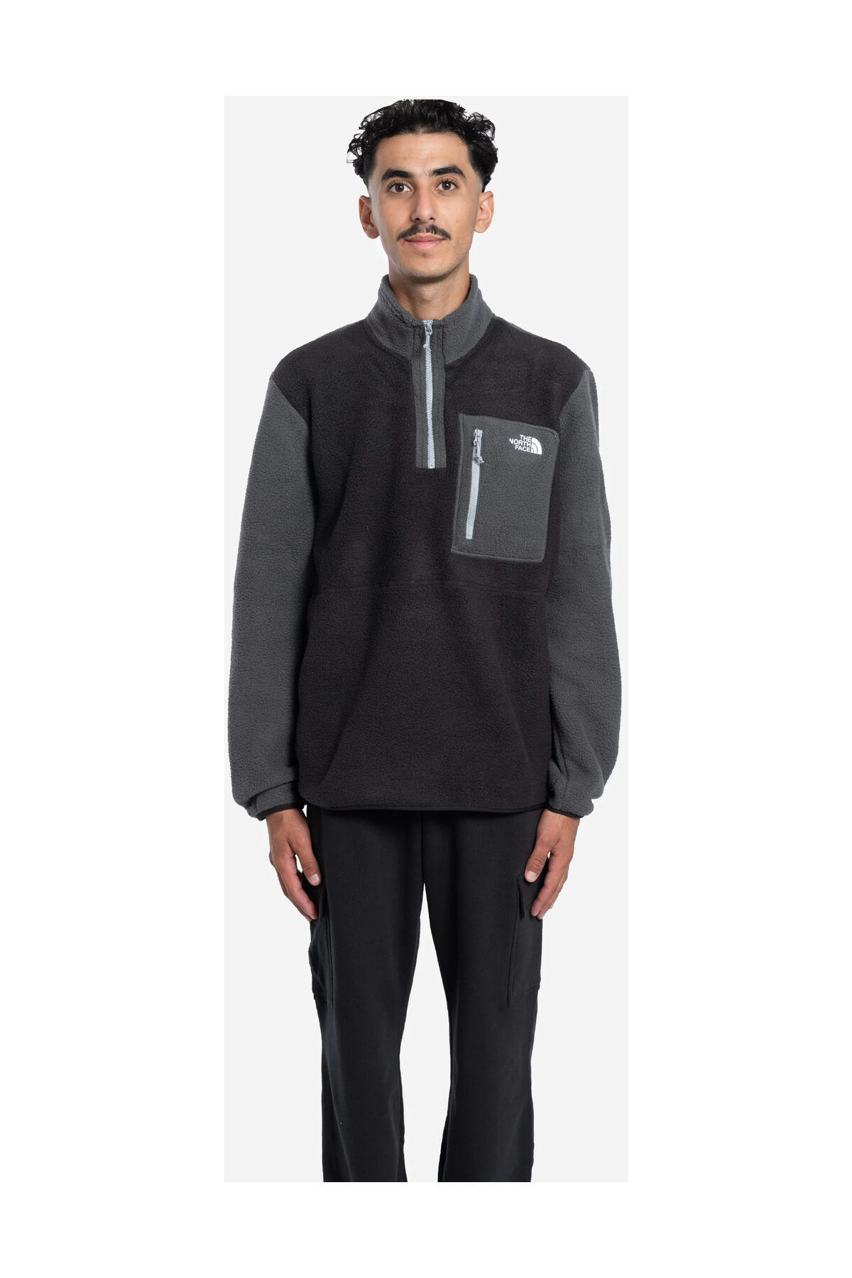 THE NORTH FACE M YUMIORI 1/4 ZIP Erkek Sweatshirt NF0A883SS5H1 siyah-XL