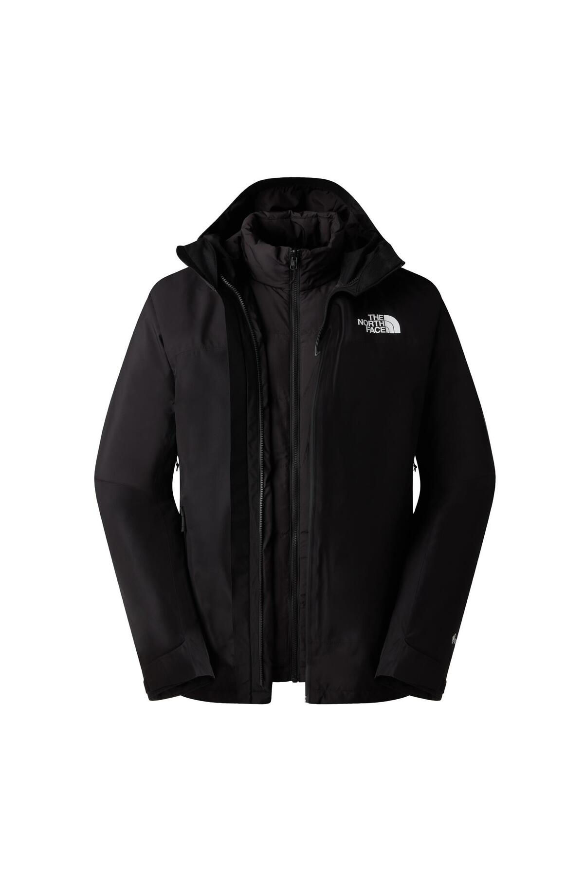 THE NORTH FACE MOUNTAIN LIGHT 3in1 K. Tüyü GORETEX Erkek Ceket NF0A84FCGOE1 Siya