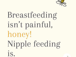 breastfeeding isn’t painful…nipple feeding is though.