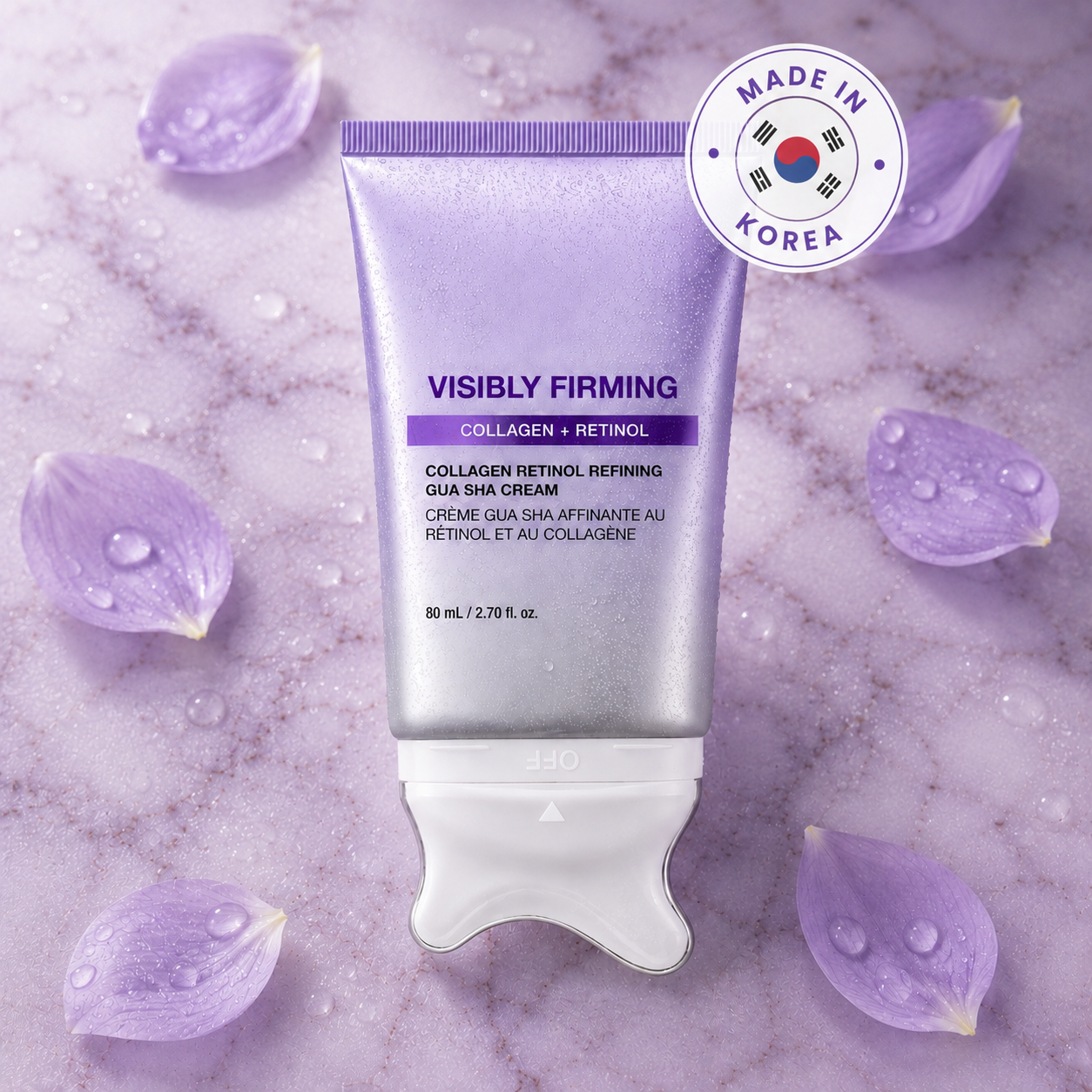 CloverGlows Collagen Retinol Refining Gua Sha Cream