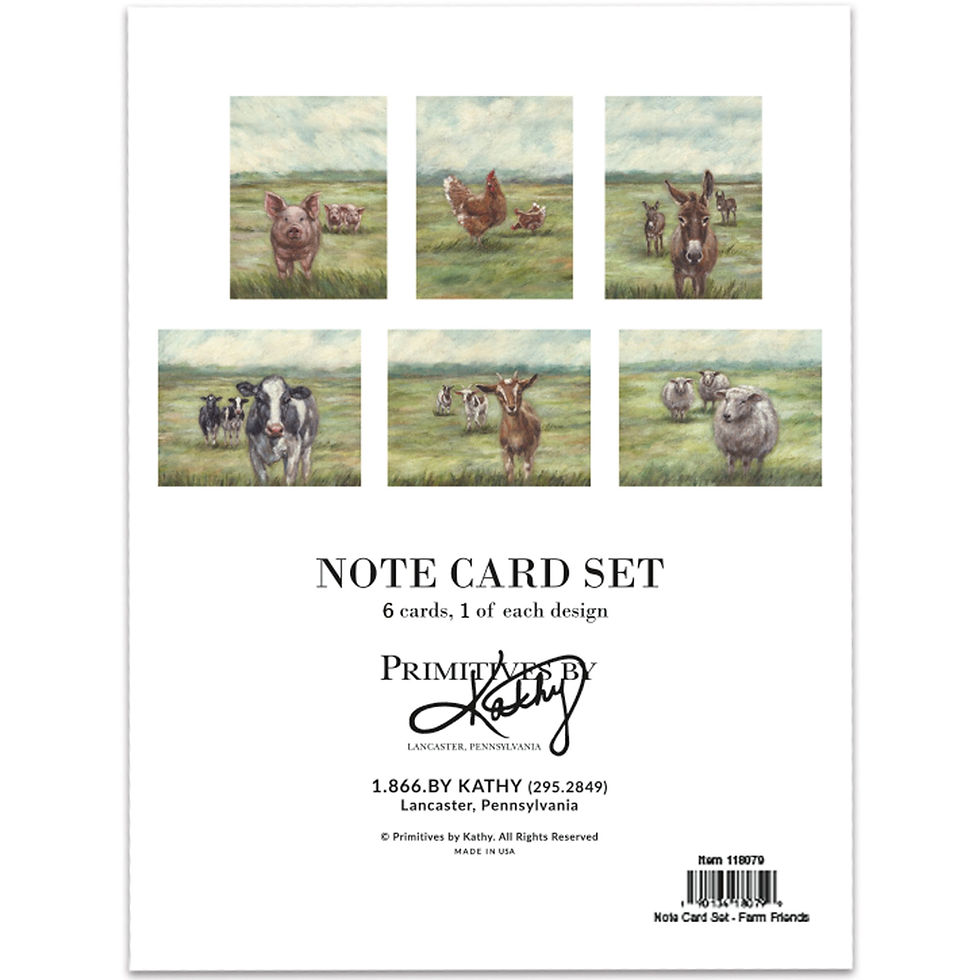 Thumbnail: Farm Friends Note Card Set