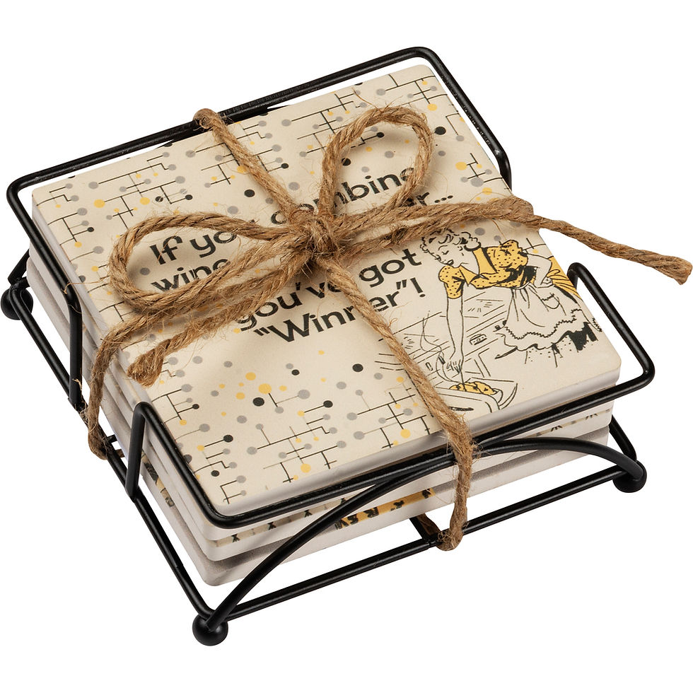 Thumbnail: Drink Wine Coaster Set