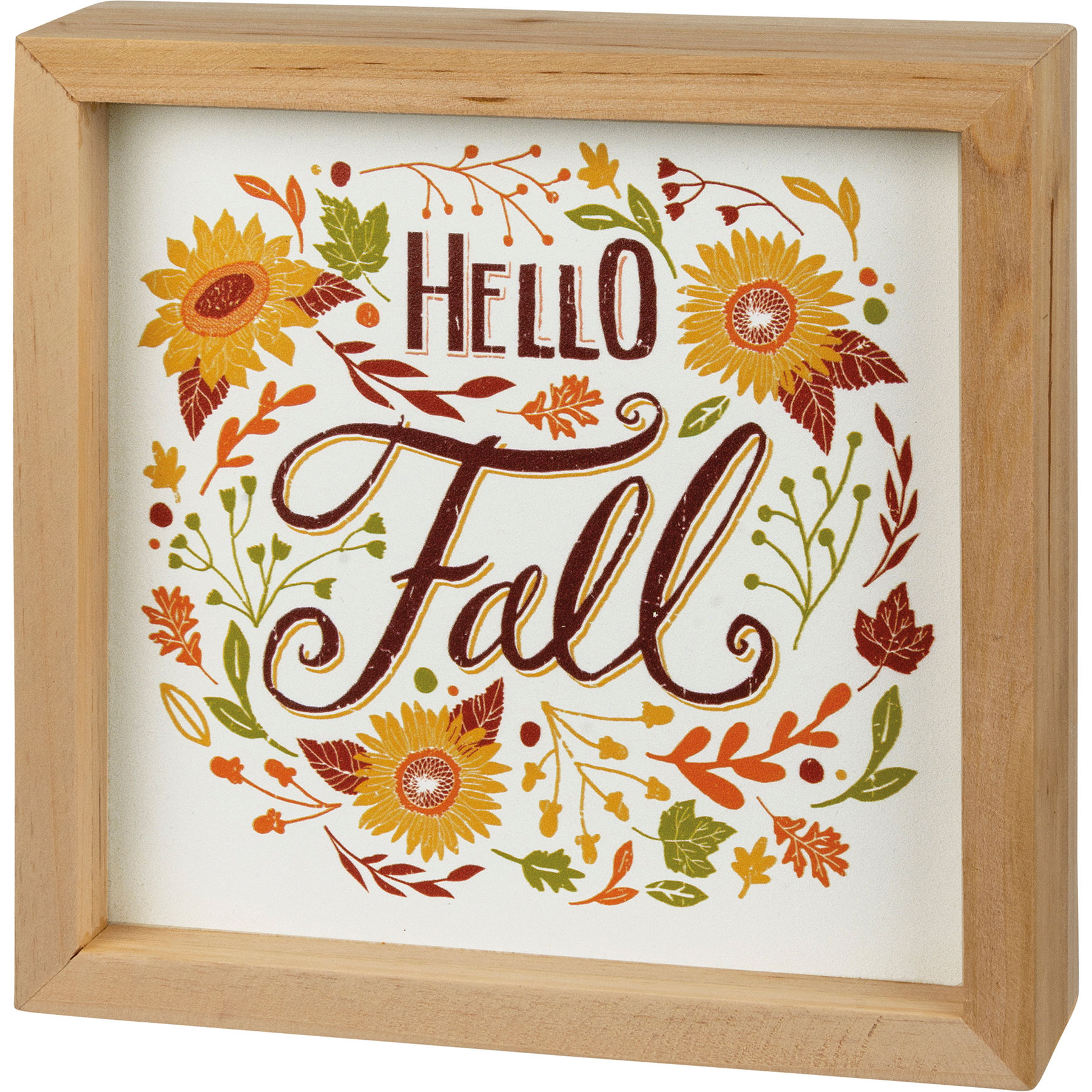 Hello Fall Box Sign