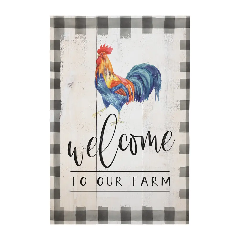 Welcome Rooster Wall Art