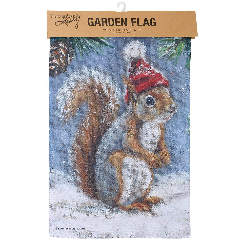 Thumbnail: Garden Flag, Winter Squirrel