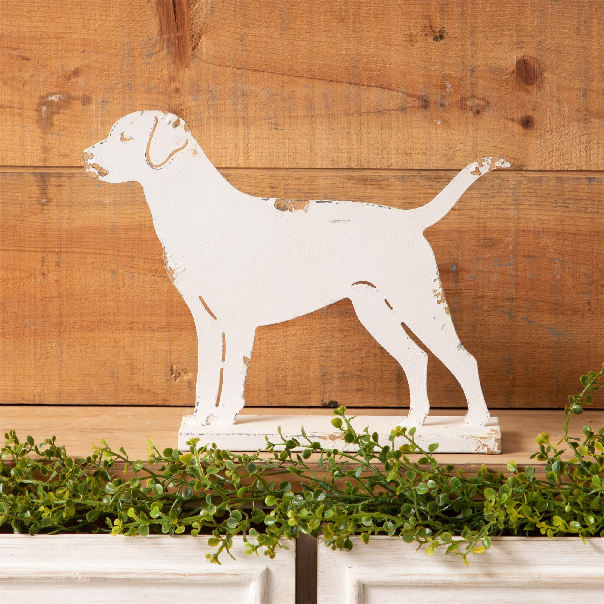 White Dog Silhouette