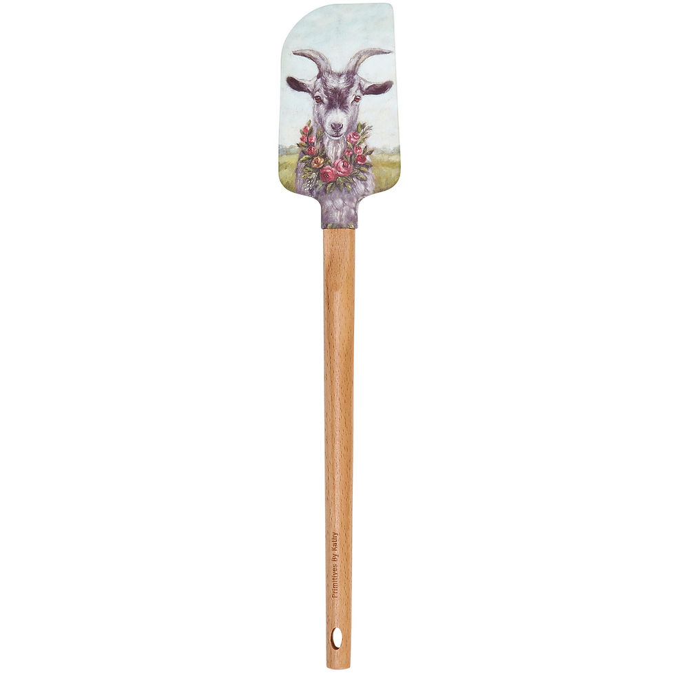 Thumbnail: Spatula, Floral Goat