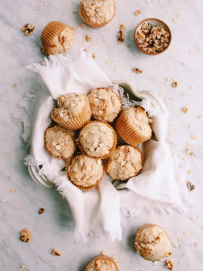 TAHINI BANANA BREAD MUFFINS