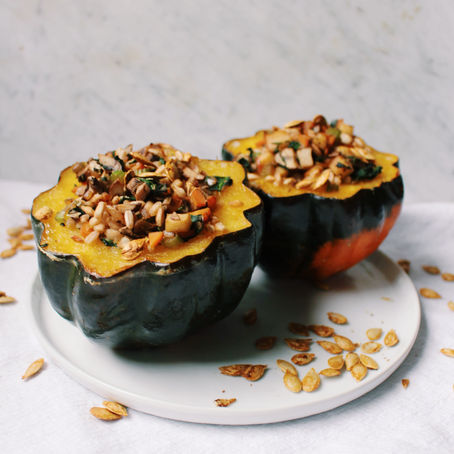 AUTUMN STUFFED ACORN SQUASH