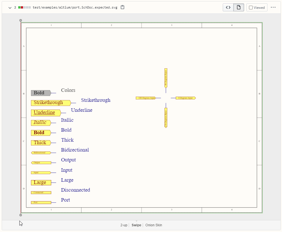 SVG schematic diff used for remote design review