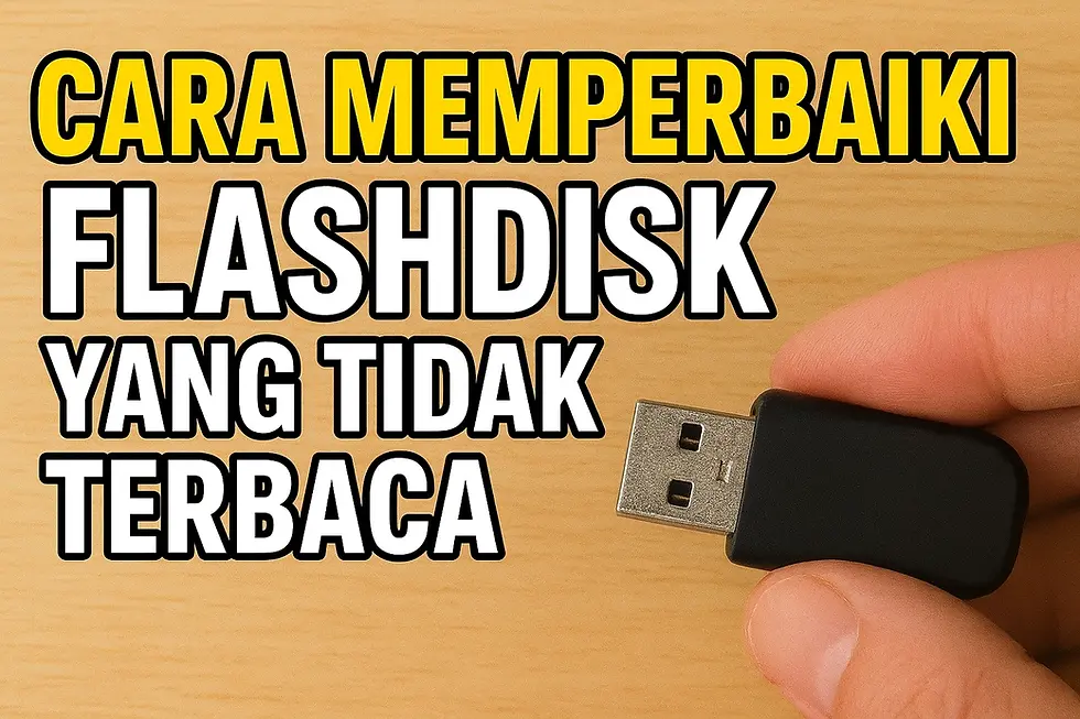 cara memperbaiki flashdisk yang tidak terbaca