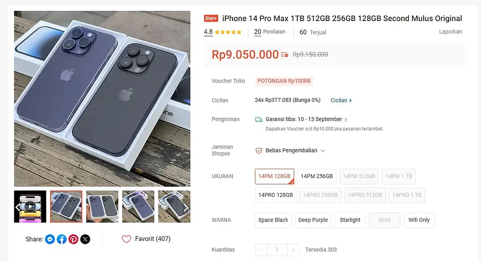 iPhone 14 Pro Max second