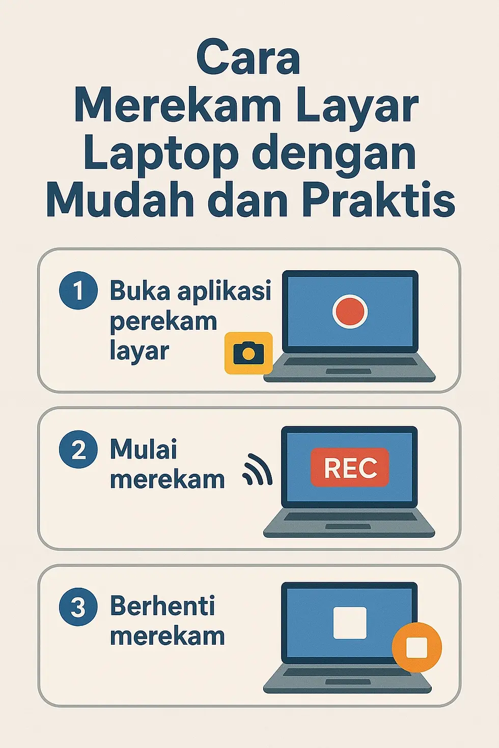 Cara Merekam Layar Laptop