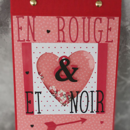 album scrapbooking amour rouge et noir