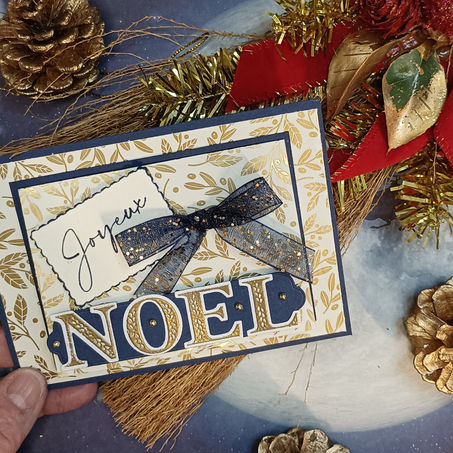              Carte de Noël #scrapbooking