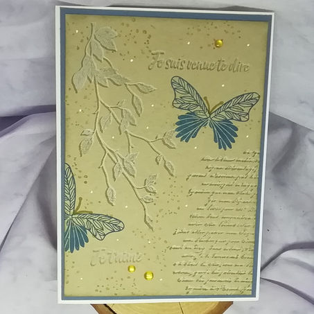 Technique faux embossage.