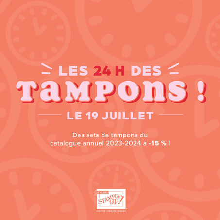 Vente flash tampons scrapbooking Stampin'Up!