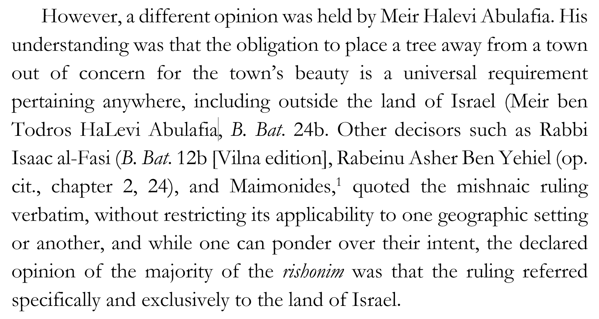 Paragraph of text in Garamond formatted in Word. Looks okay. Numbers are wrong, superscript 1 is too light, no ligatures. Spacing is horrible.