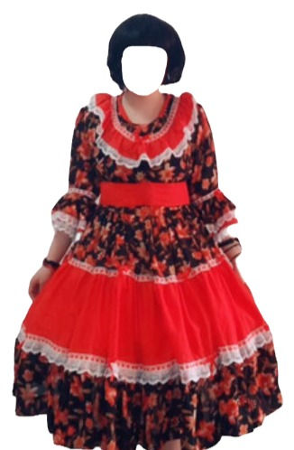 Vestido Huasa L china cueca guasa