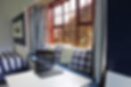 pillows on window seat