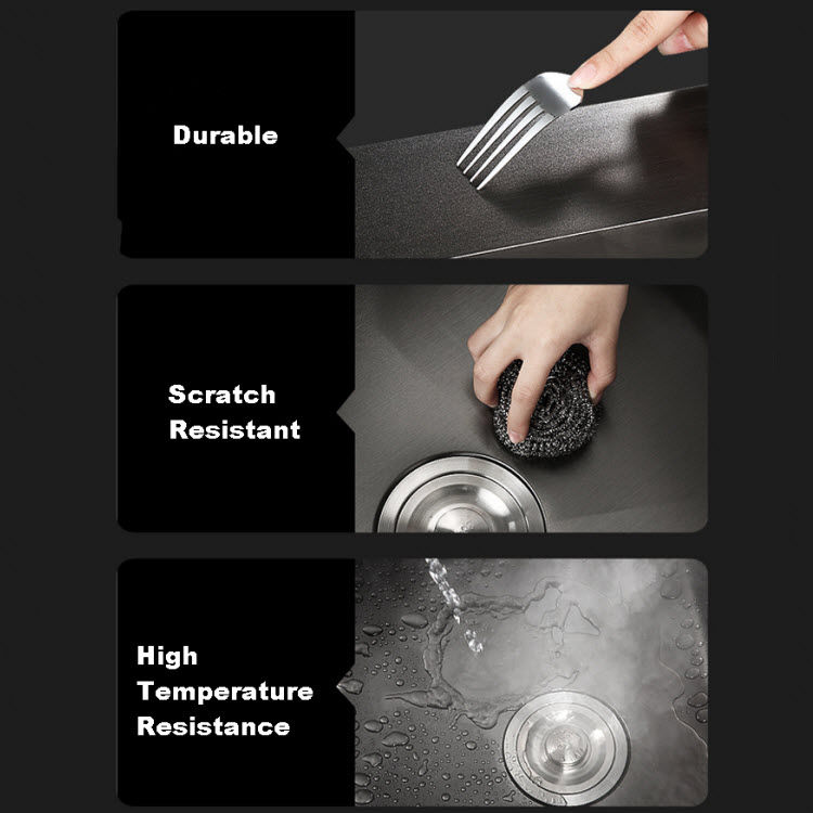 Thumbnail: Stainless Steel Prefab Kitchen Sink Basin, 60 x 45 cm