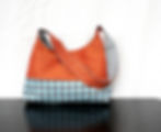 Harriet Bag in orange and teal