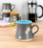 blue coffee cup