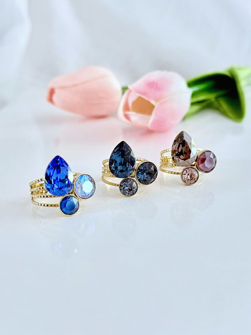 Bague Emeraude dorée