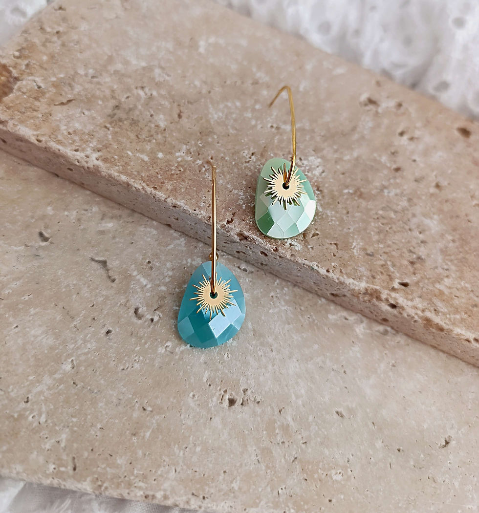 Miniature : Boucles d'oreilles  Captive dorée