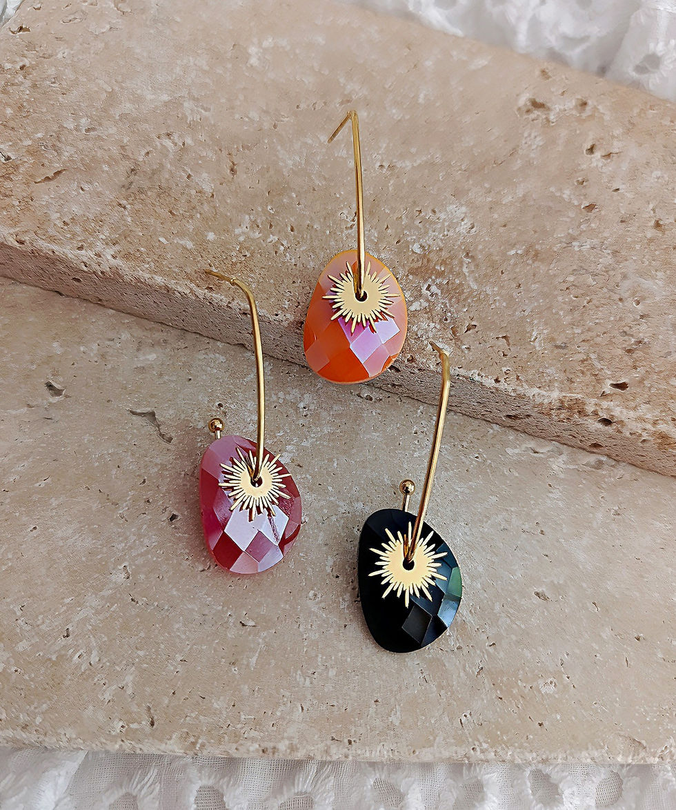 Miniature : Boucles d'oreilles  Captive dorée