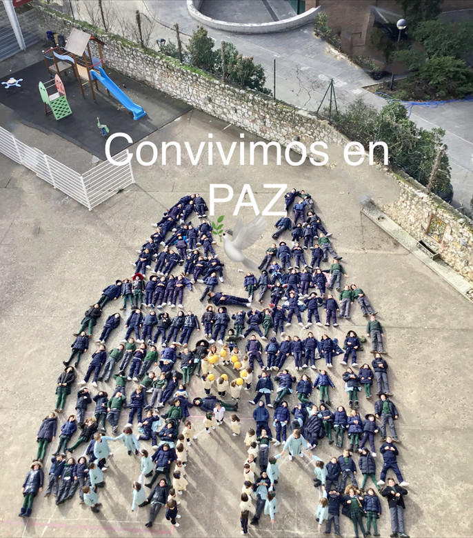 Los alumnos de Campolara celebran el día de la Paz