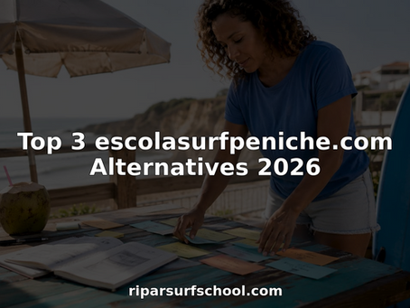 Surf instructor preparing lesson plans in surf shack