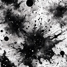 abstract space galaxies, ink splatter, black and white.jpg