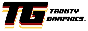 Bold, black channel letter font logo that says 'TG' with yellow and red drop shadow