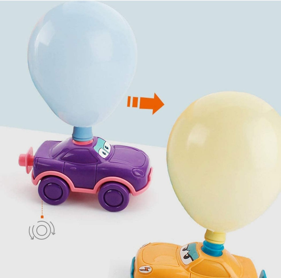 Thumbnail: 7 days rent,Balloon Powered Toy Manual Novelty Inertial Creative Balloon Pump 